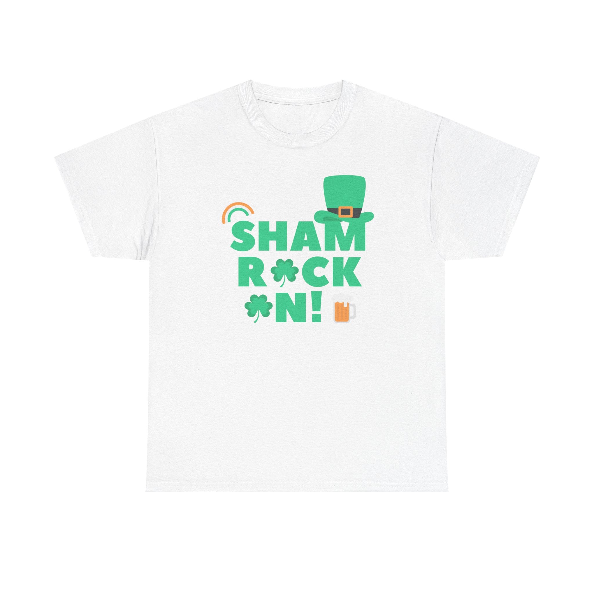 Shamrock Tee, St Patrick's Day Shirt, Unisex Heavy Cotton Tee, Irish Pride Apparel, Funny Holiday Top, Green Festival T-Shirt - St Paddy's