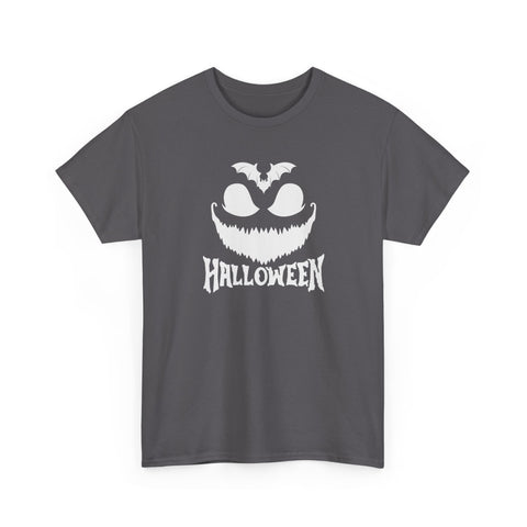 Halloween Unisex Heavy Cotton Tee | Spooky Graphic T-Shirt for Fall