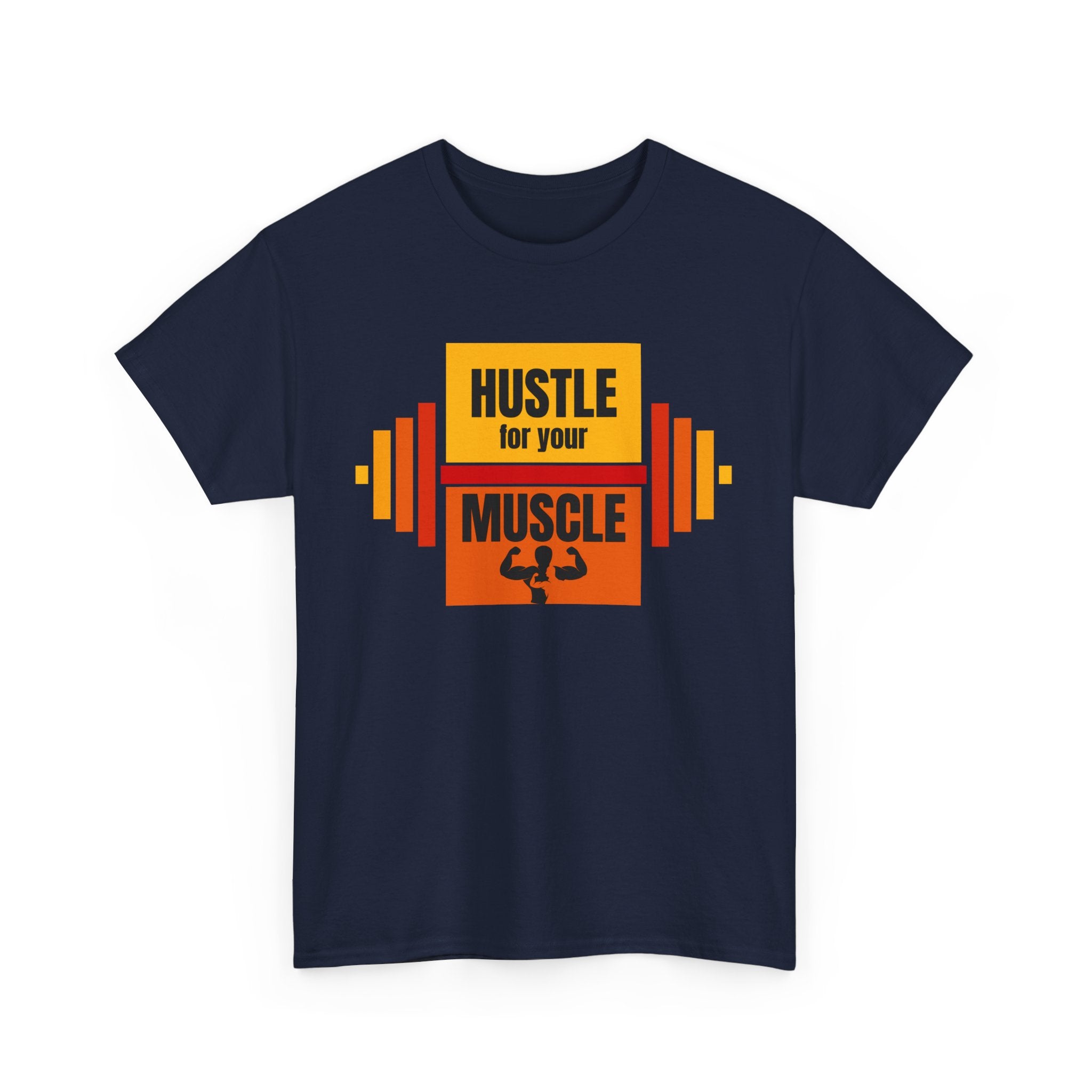 Hustle for Your Muscle Gym Shirt, Fitness Apparel, Workout Gear, Motivational T-shirt, Unisex Heavy Cotton Tee