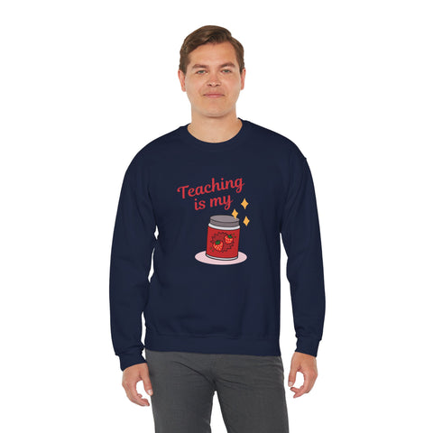 Teaching is My Passion Crewneck Sweatshirt, Gift for Teachers, Education Apparel, Cute Teacher Sweatshirt, Back to School Outfit