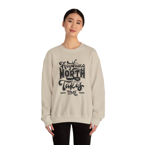 Inspirational Quote Sweatshirt - Cozy Motivational Apparel, Gift for Friends, Chill Days, Heavy Blend Crewneck