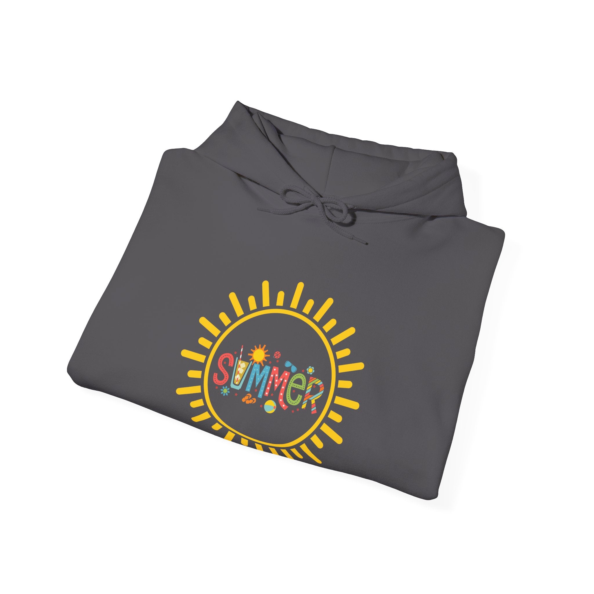 Summer Vibes Hoodie, Cozy Unisex Sweatshirt, Perfect for Beach Days, Summer Parties
