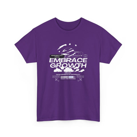Embrace Growth Unisex Tee - Inspirational Motivational Self-Improvement Shirt, Everyday Wear, Positive Vibes Gift, Growth Mindset Top,