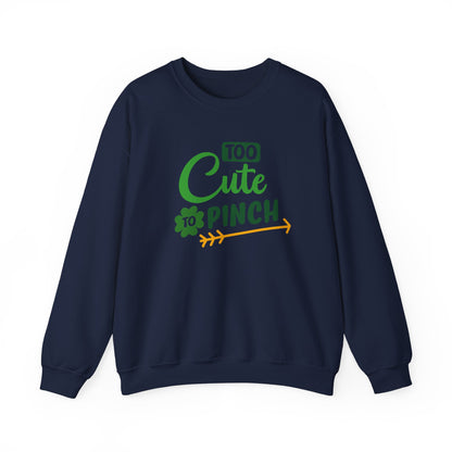 Cute St Patrick's Day Sweatshirt, Unisex Heavy Blend Crewneck, Perfect for Celebrations, Cozy Gift for Friends, Funny Irish Apparel