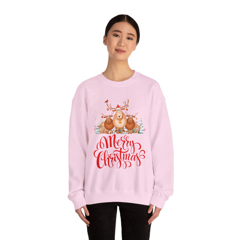 Cozy Christmas Reindeer Sweatshirt | Graphic Canvas Holiday Crewneck - Gift for Him & Her