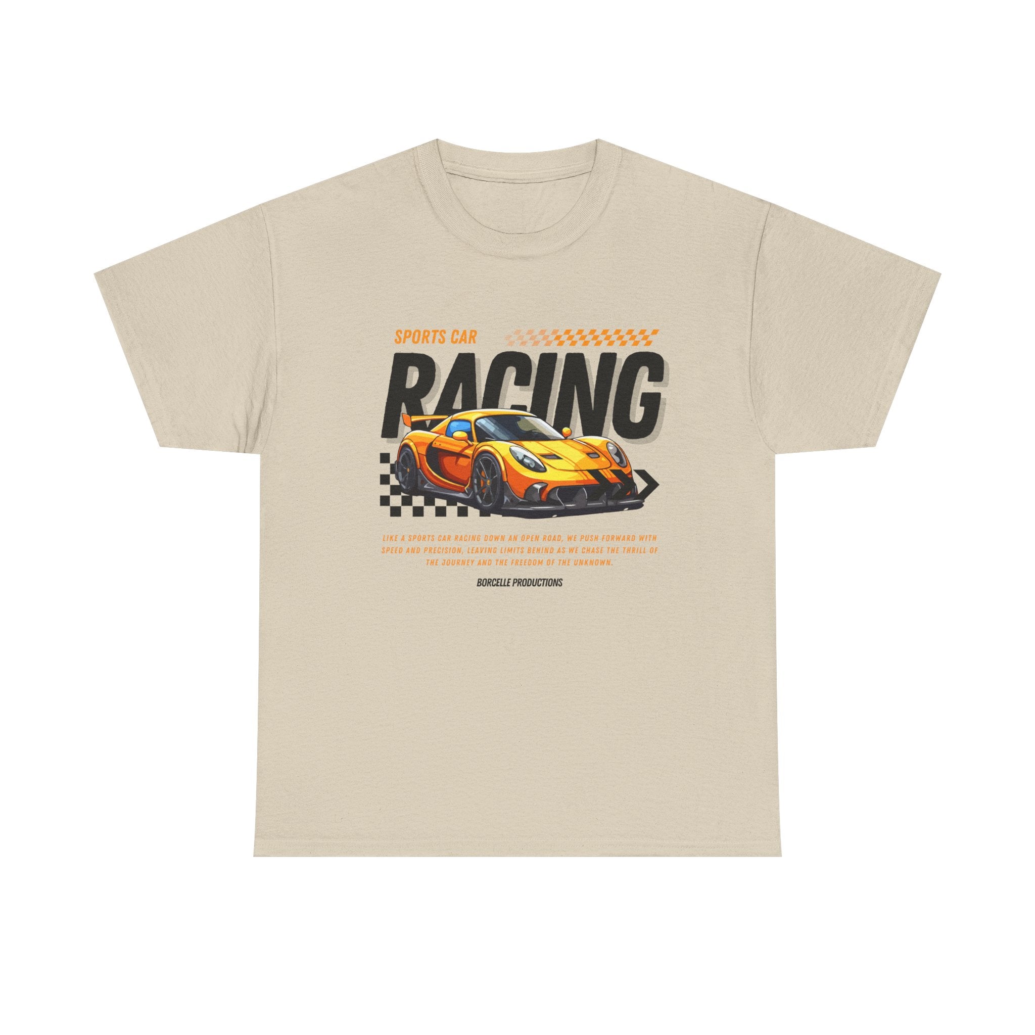 Racing Graphic Tee - Unisex Heavy Cotton Shirt, Car Enthusiast Apparel, Casual Wear, Racing Event Outfit