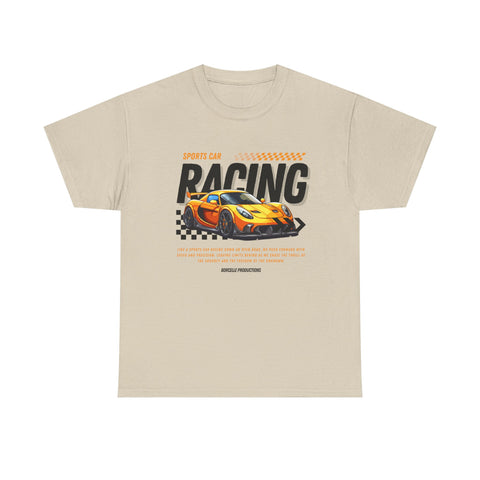 Racing Graphic Tee - Unisex Heavy Cotton Shirt, Car Enthusiast Apparel, Casual Wear, Racing Event Outfit