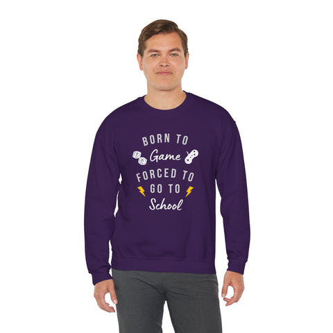 Born to Game Crewneck Sweatshirt | Gaming Apparel, School Sweatshirt, Unisex Fashion, Cozy Casual Wear