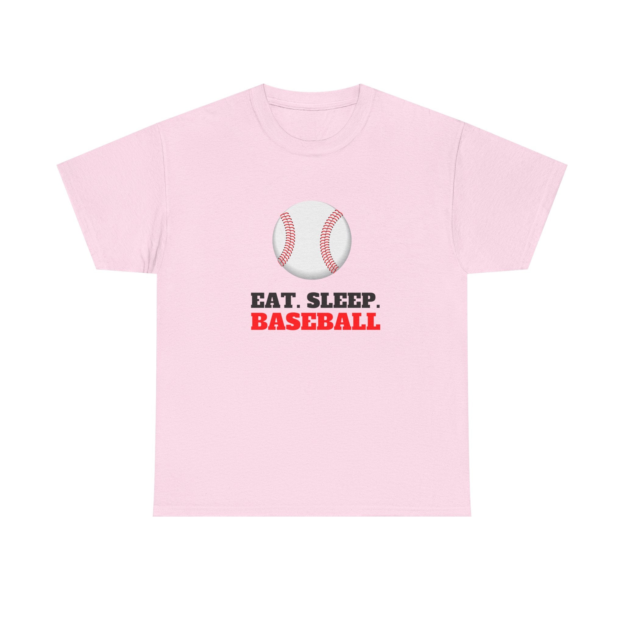 Eat Sleep Baseball Unisex Heavy Cotton Tee, Sports Fans, Gifts for Baseball Lovers, Casual Wear