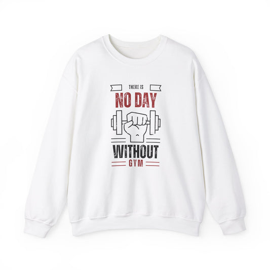 Motivational Gym Sweatshirt – No Day Without Gym