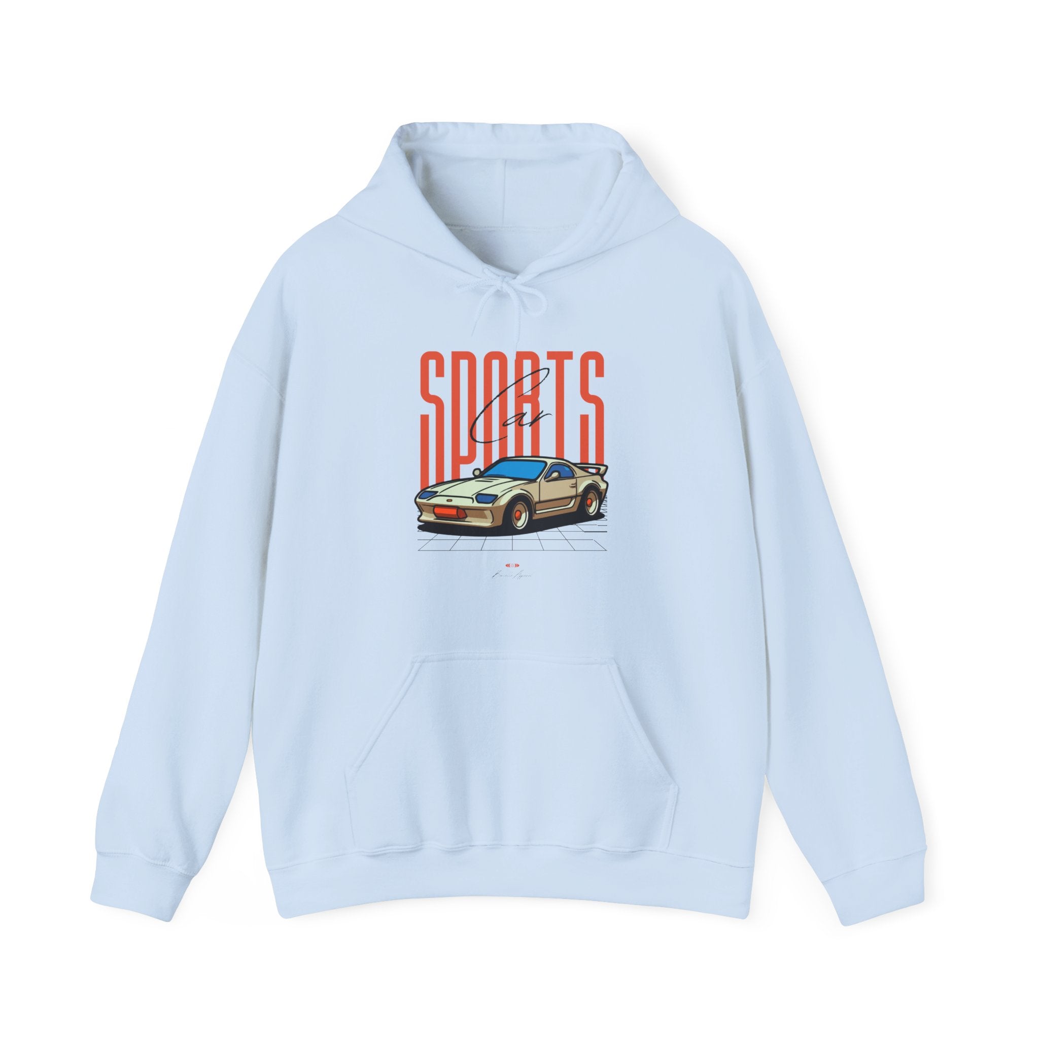 Sports Car Hoodie - Unisex Heavy Blend™ Sweatshirt, Casual Streetwear, Unique Sports Apparel, Cozy Fashion