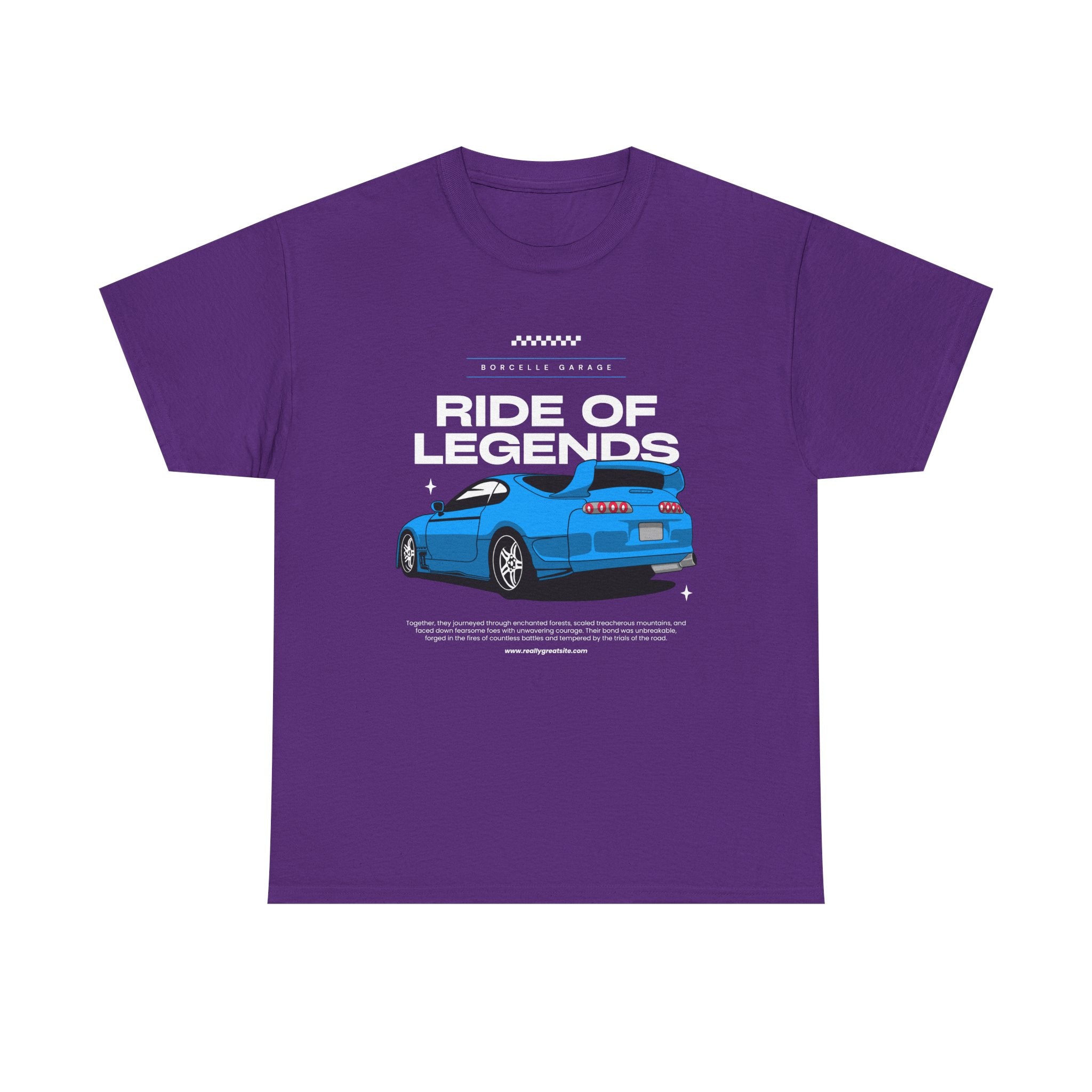 Ride of Legends Cotton Tee for Car Enthusiasts, Unisex T-Shirt, Vintage Car Fan Apparel