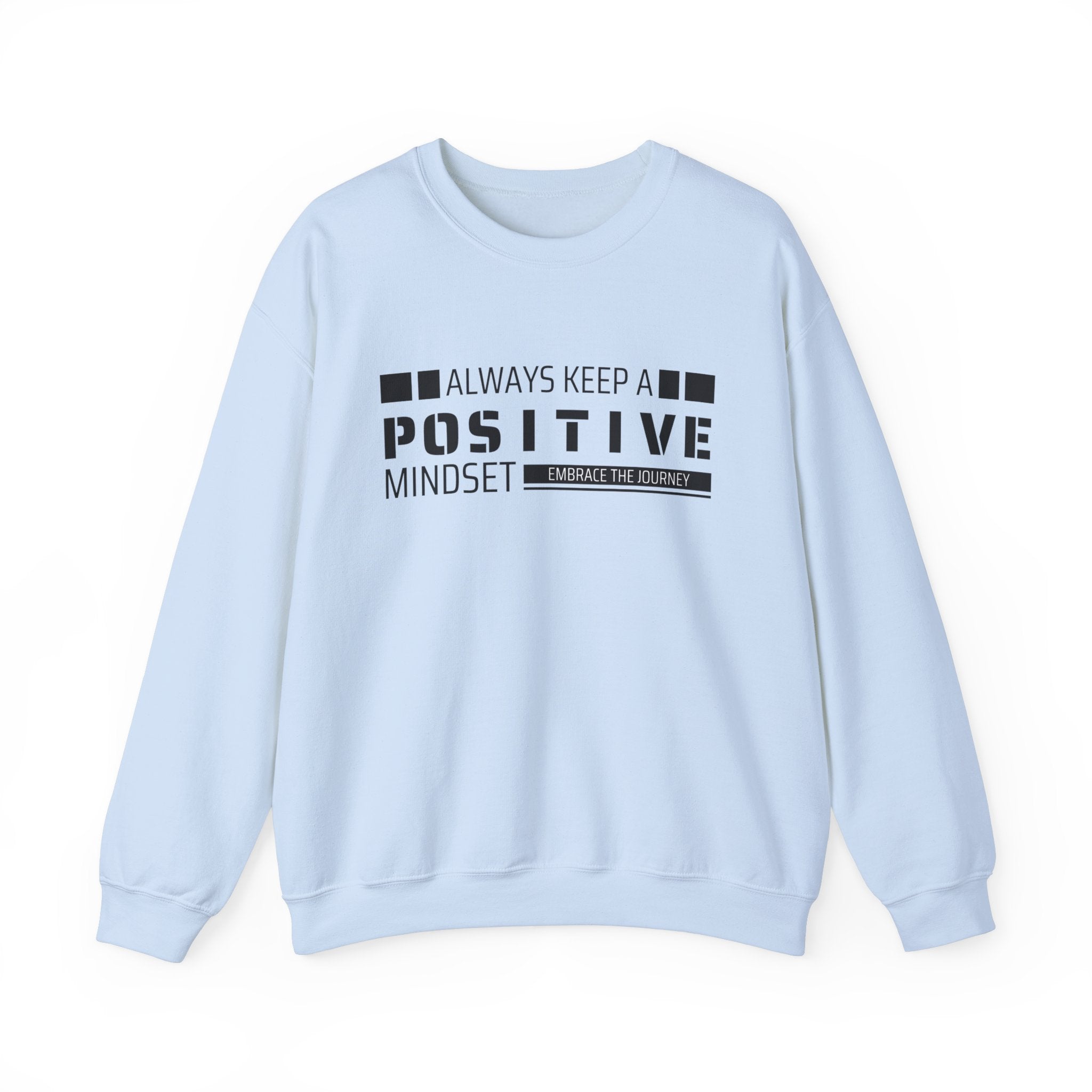 Positive Mindset Crewneck Sweatshirt - Motivational Apparel for Women, Cozy Self-Care Wear, Inspirational Gift, Wellness Reminder,