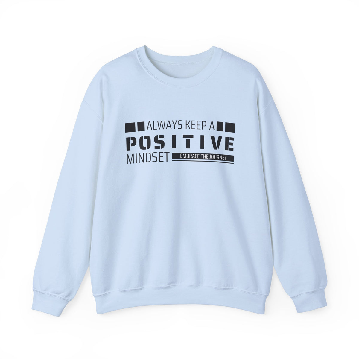 Positive Mindset Crewneck Sweatshirt - Motivational Apparel for Women, Cozy Self-Care Wear, Inspirational Gift, Wellness Reminder,