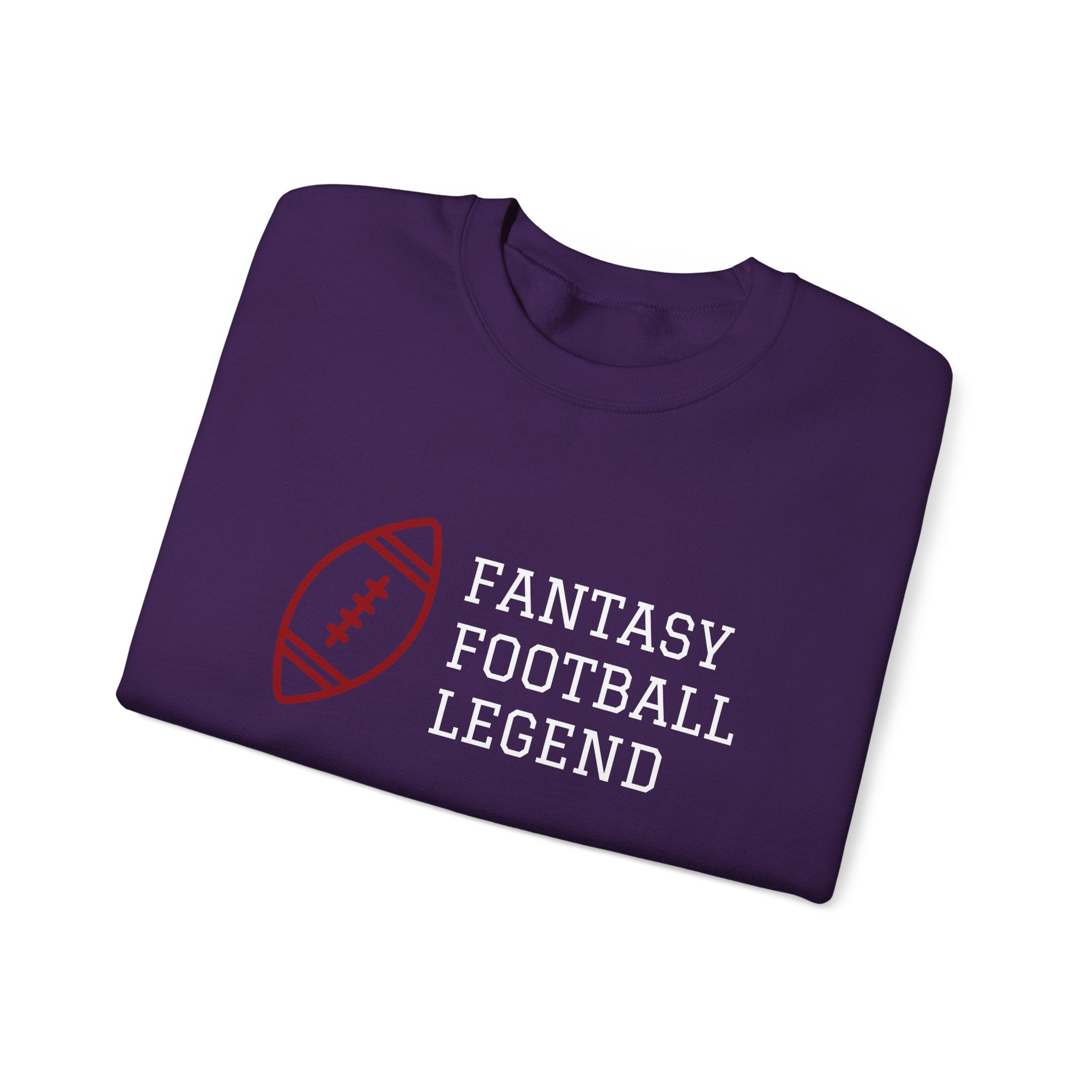 Fantasy Football Legend Crewneck Sweatshirt - Perfect Gift for Sports Fans, Cozy Wear for Game Days, Autumn Essentials, Unisex Sweatshirt