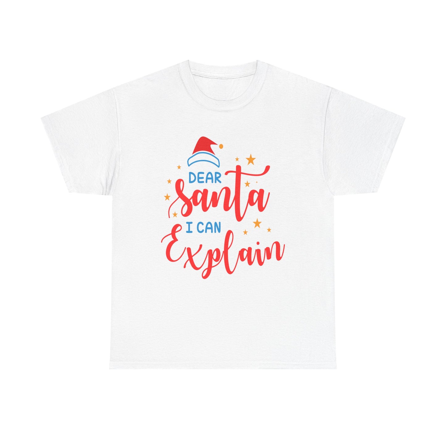 Funny Santa Tee for Christmas, Unisex Cotton Tee, Holiday Humor Shirt, Gift for Him/Her, Christmas Party Wear