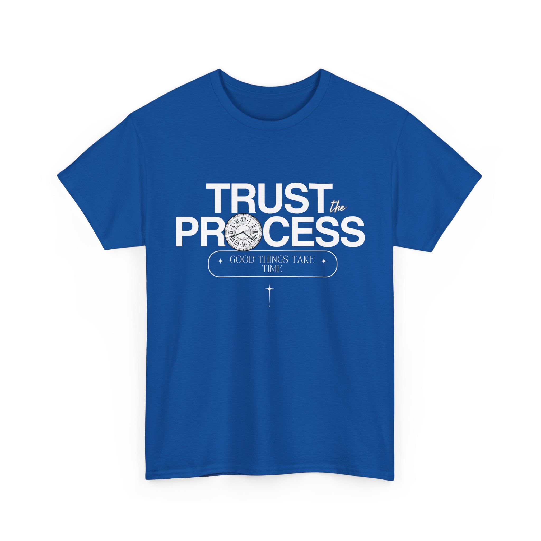 Trust the Process Unisex Heavy Cotton Tee, Motivational Shirt, Inspirational Gift, Casual Wear, Comfortable Everyday Tee