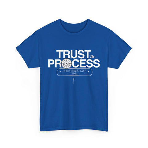 Trust the Process Unisex Heavy Cotton Tee, Motivational Shirt, Inspirational Gift, Casual Wear, Comfortable Everyday Tee