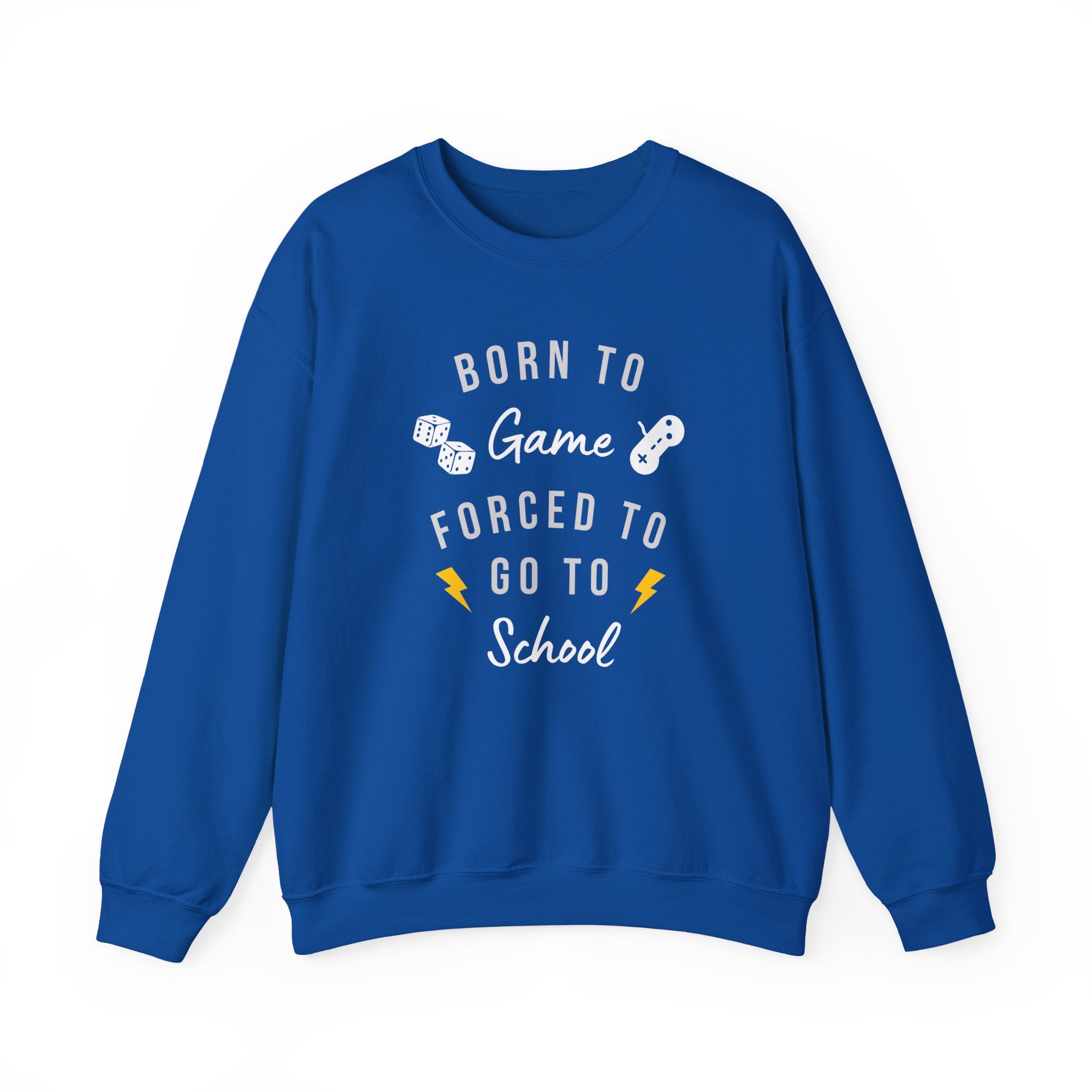 Born to Game Crewneck Sweatshirt | Gaming Apparel, School Sweatshirt, Unisex Fashion, Cozy Casual Wear