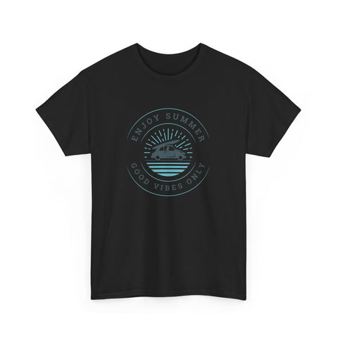 Enjoy Summer Good Vibes Only Tee, Unisex Summer Shirt, Beachwear, Vacation T-Shirt, Gift for Him/Her, Relaxed Style Top