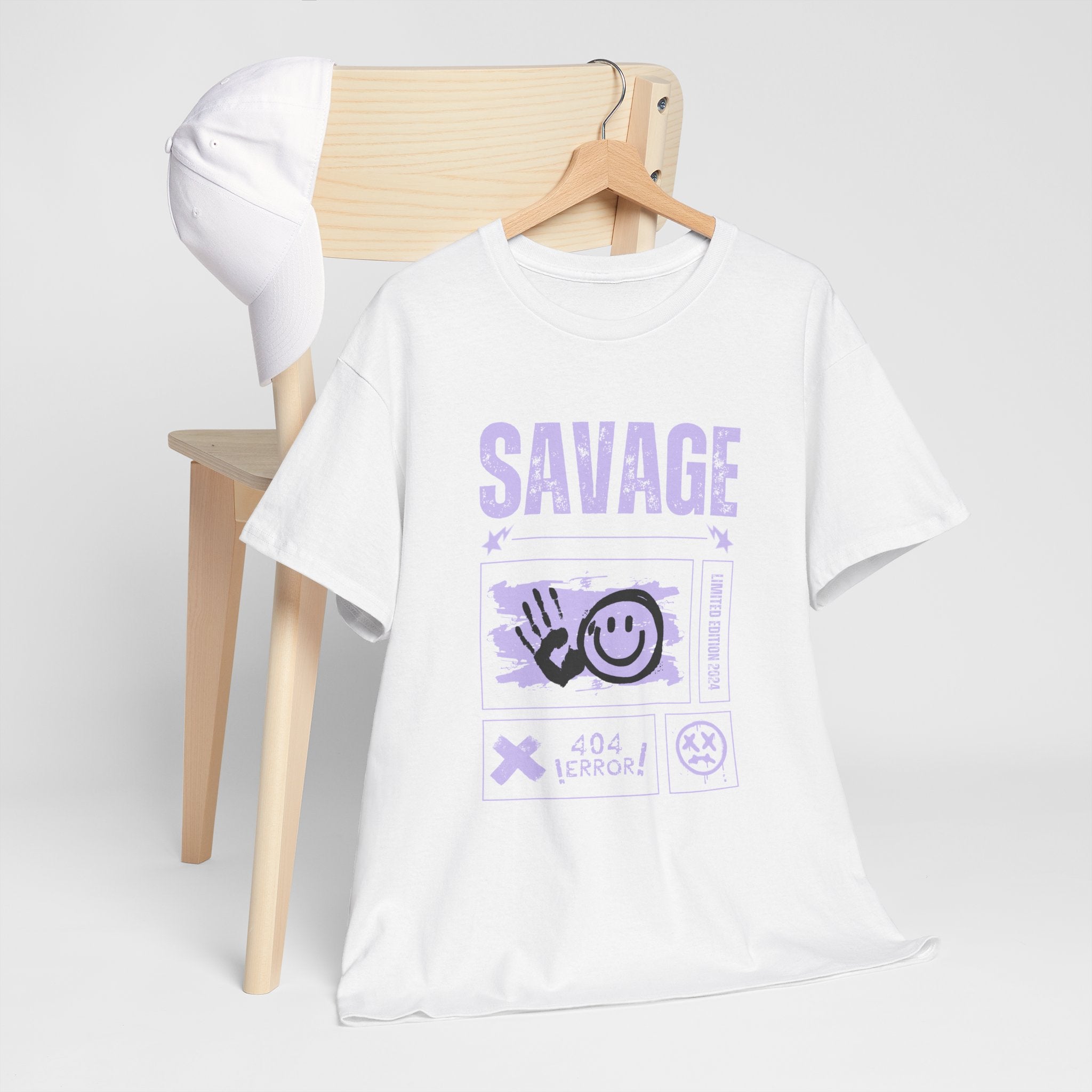 Savage Smile Tee - Casual Streetwear Unisex Heavy Cotton T-shirt