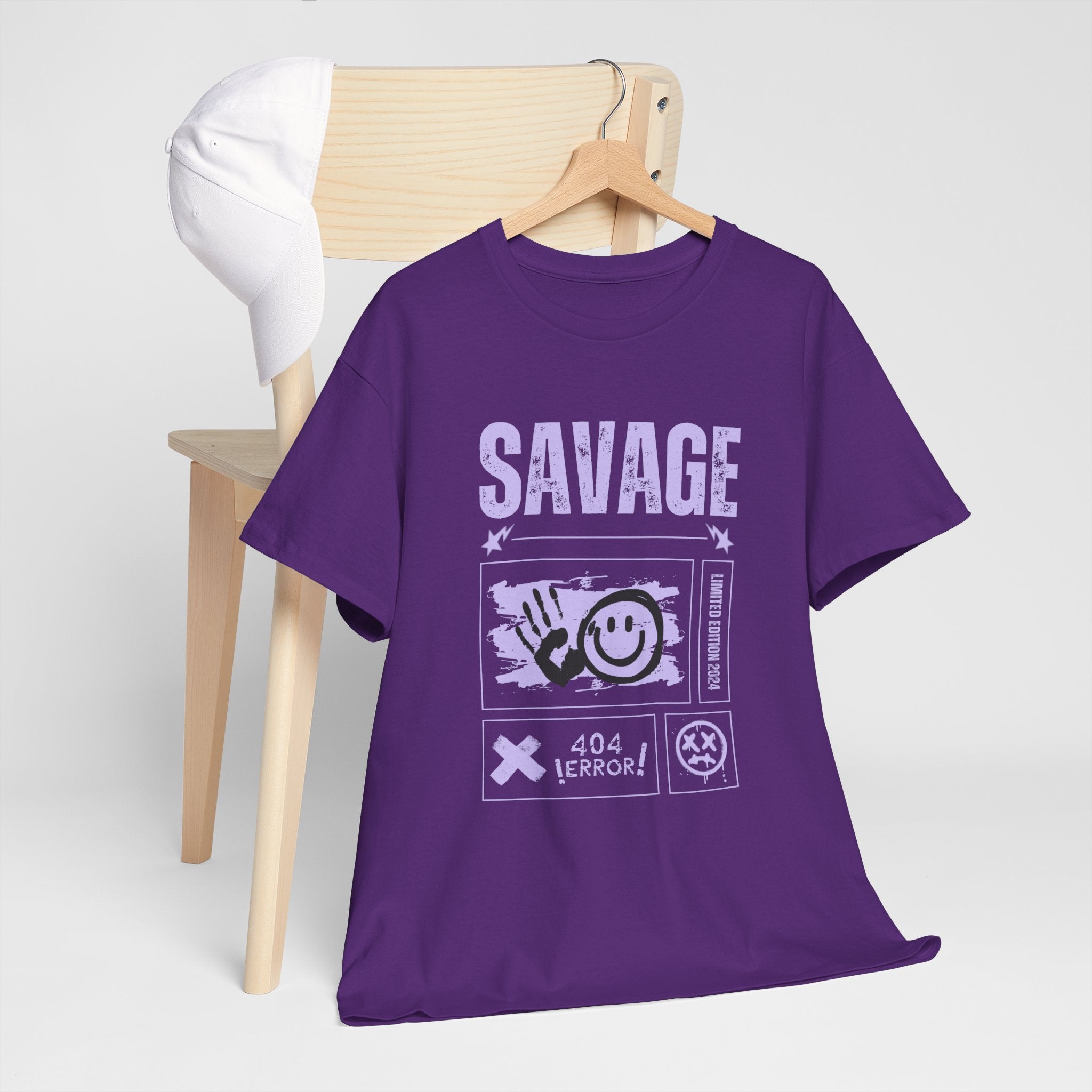Savage Smile Tee - Casual Streetwear Unisex Heavy Cotton T-shirt