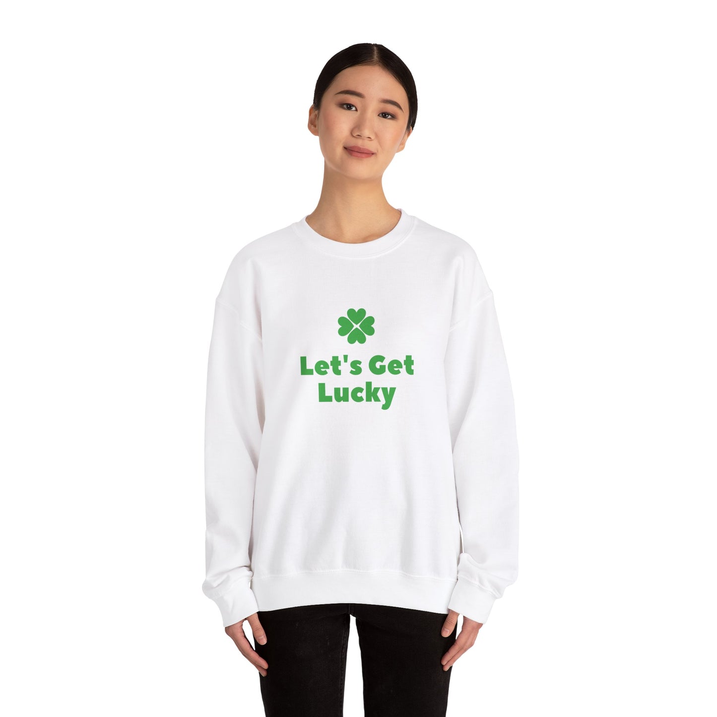 St Patrick's Day Unisex Heavy Blend™ Crewneck Sweatshirt, Let's Get Lucky