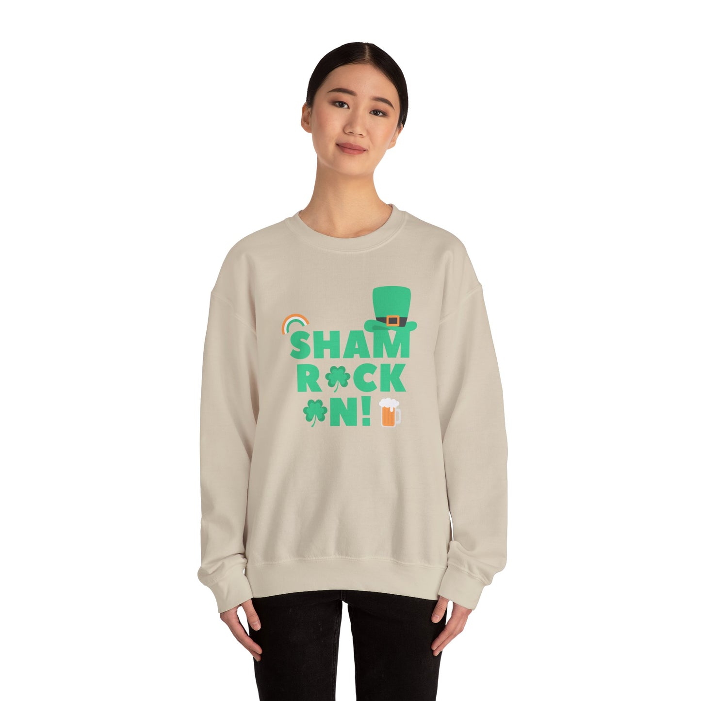 St Patrick's Day Shamrock Sweatshirt - Unisex Heavy Blend™ Crewneck