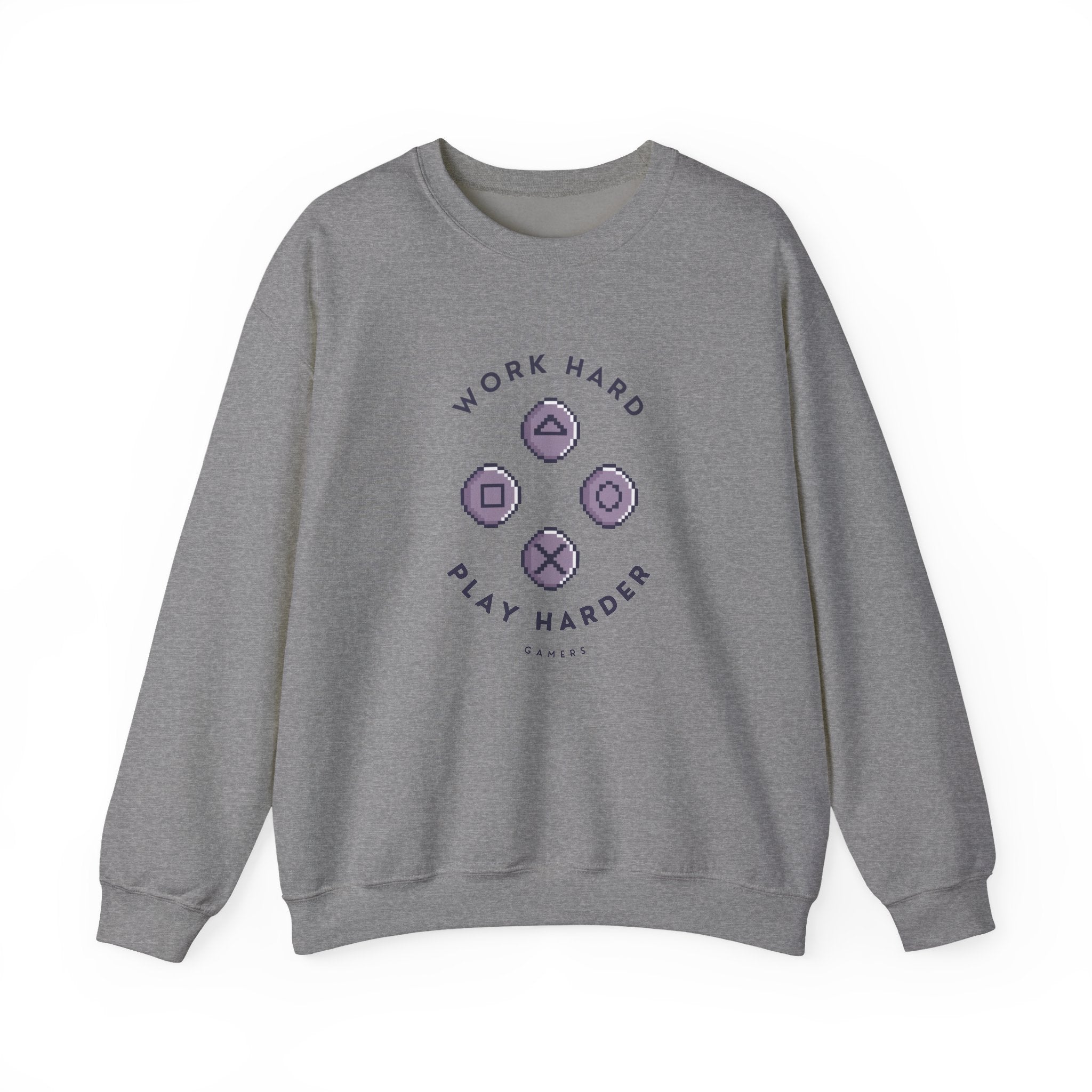 Play Harder Crewneck Sweatshirt  Casual Fashion