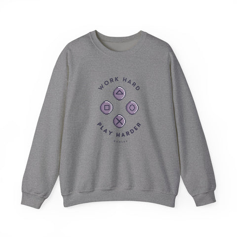 Play Harder Crewneck Sweatshirt  Casual Fashion