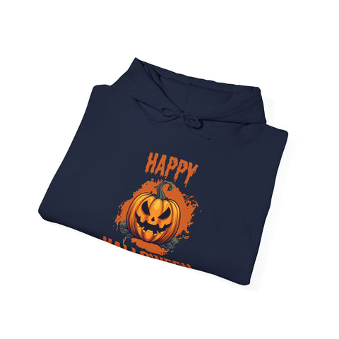 Halloween Pumpkin Hoodie, Fall Sweatshirt, Unisex Cozy Pullover for Halloween, Trick or Treat Gift, Spooky Season Apparel
