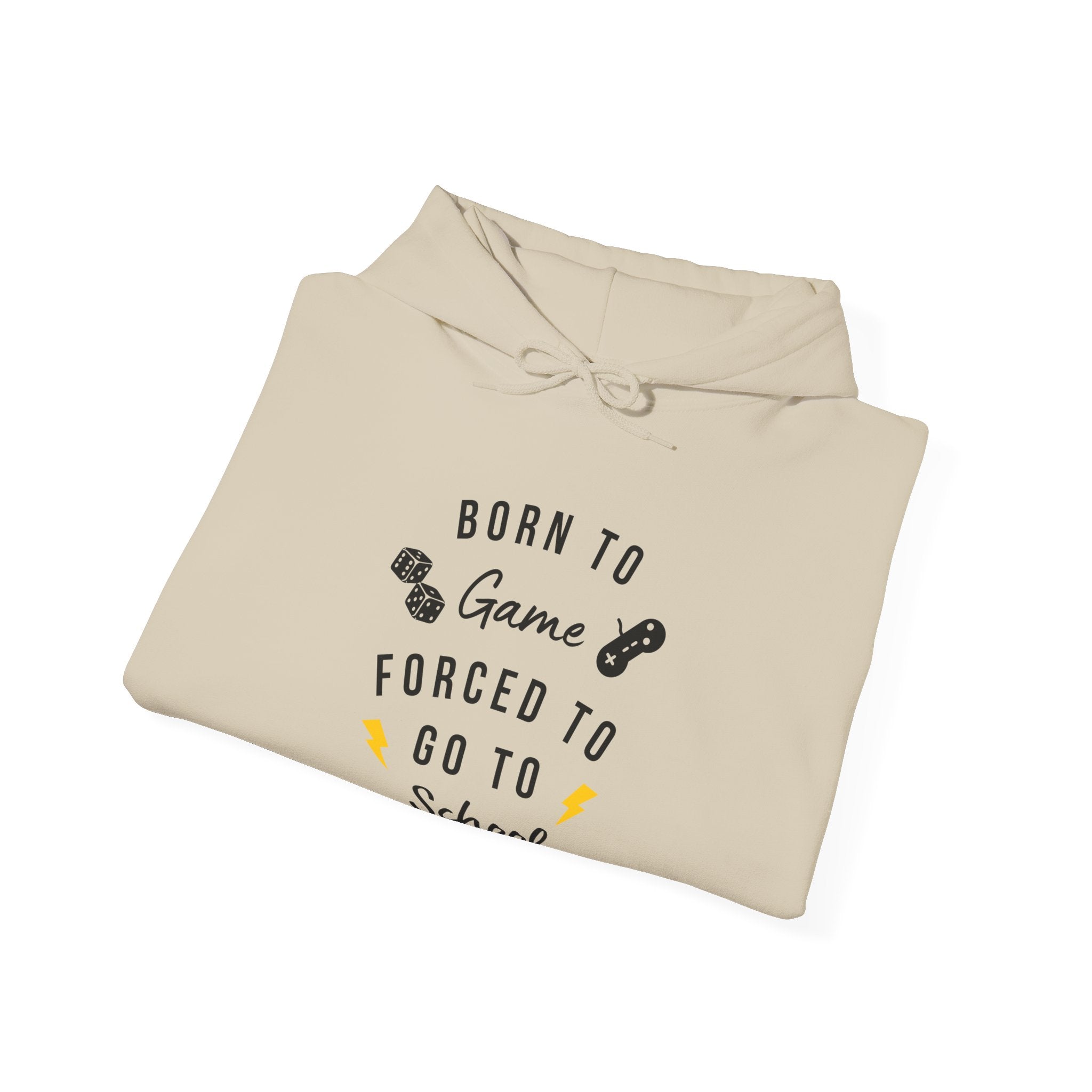 Cool Gamer Hoodie - Born to Game Forced to Go to School, Unisex Sweatshirt, Casual Wear, Funny Hoodie