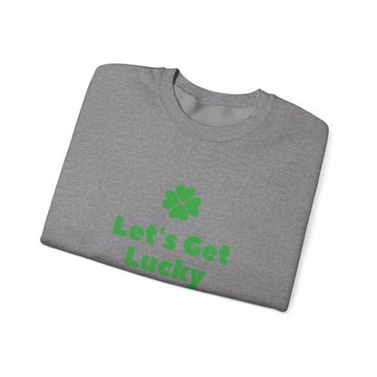 St Patrick's Day Unisex Heavy Blend™ Crewneck Sweatshirt, Let's Get Lucky