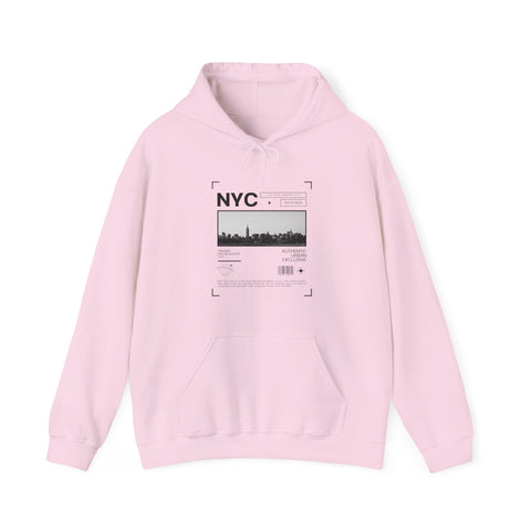 NYC Cityscape Unisex Hoodie, Cozy Streetwear Sweatshirt, Casual Wear, Urban Fashion