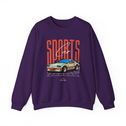 Sports Car Graphic Sweatshirt, Unisex Crewneck, Comfortable
