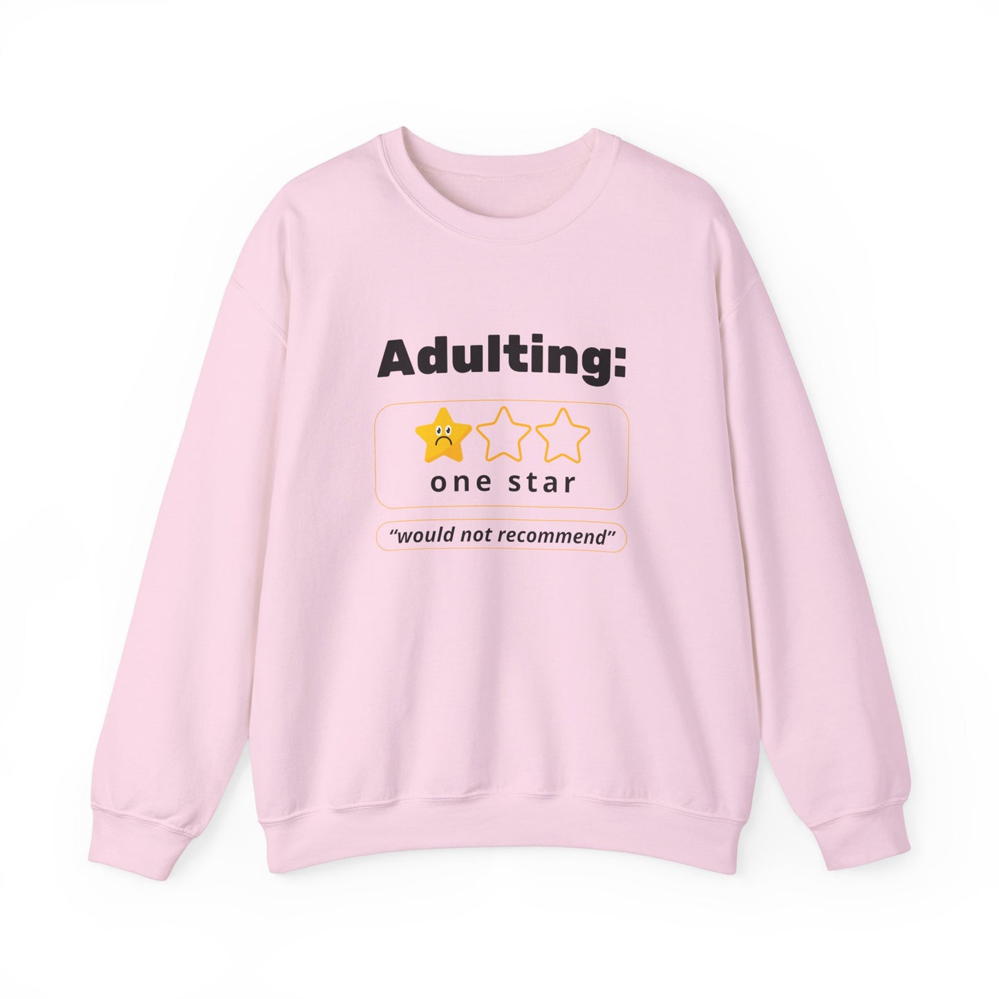 Adulting Review Sweatshirt - Funny Unisex Heavy Blend™ Crewneck