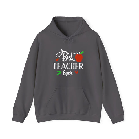 Best Teacher Ever Hoodie, Teacher Gift Sweatshirt, Appreciation Gift, Unisex Pullover, End of Year Present, Classroom Apparel