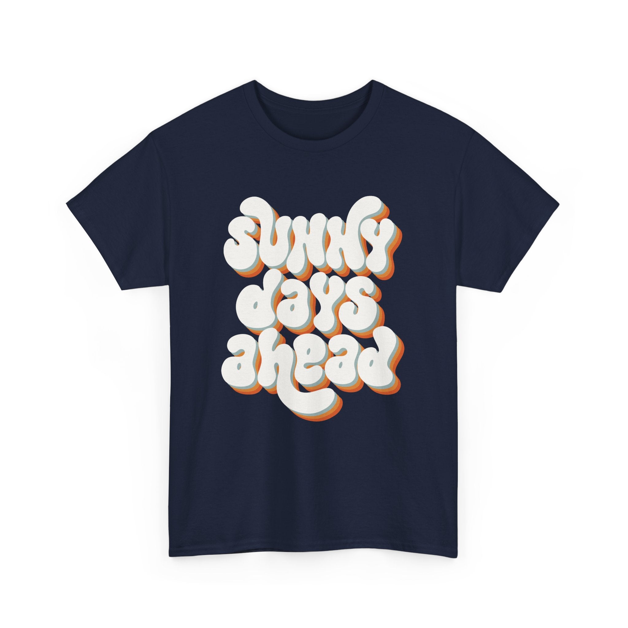 Retro Sunny Days Ahead Tee, Unisex Graphic Shirt for Summer Fun & Festivals, Casual Wear, Eco-Friendly Gift Shirt, Vintage Style T-Shirt