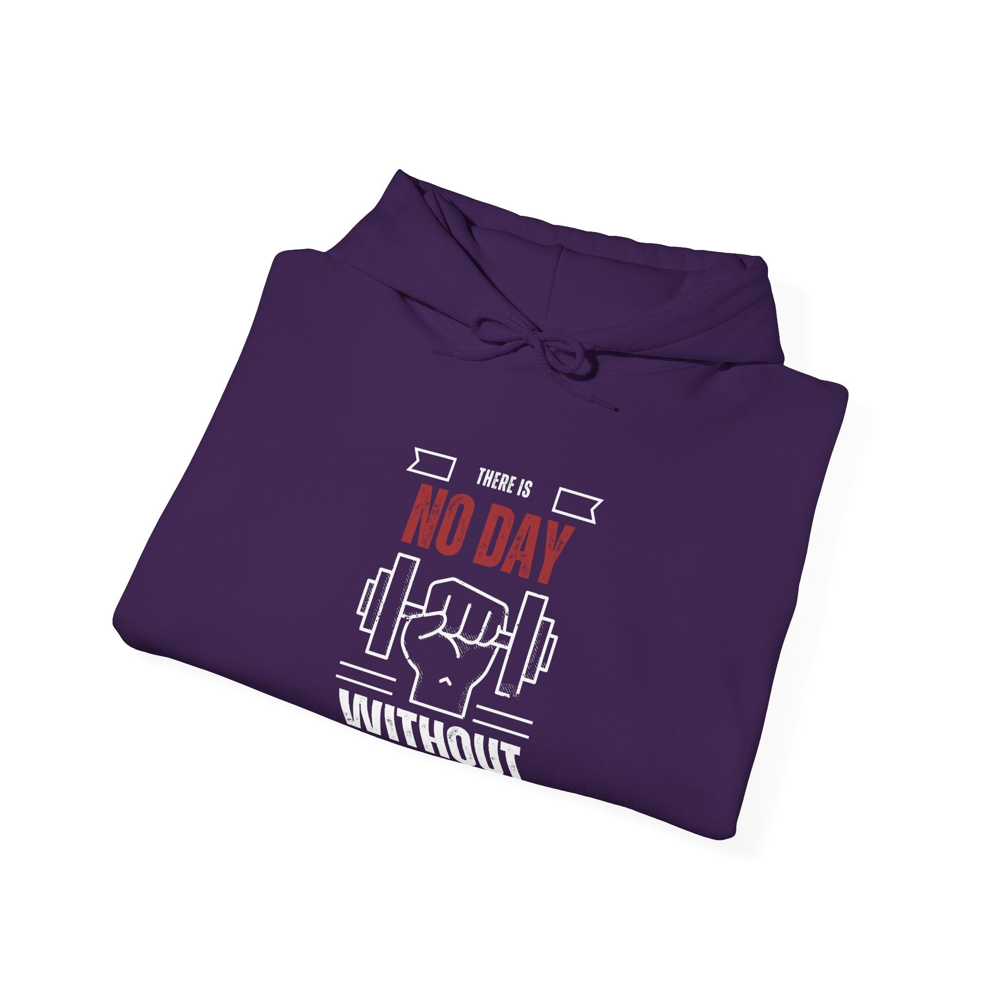 Motivational Gym Unisex Sweatshirt, No Day Without Fitness, Workout Gear, Gift for Gym Enthusiasts, Hoodie Apparel