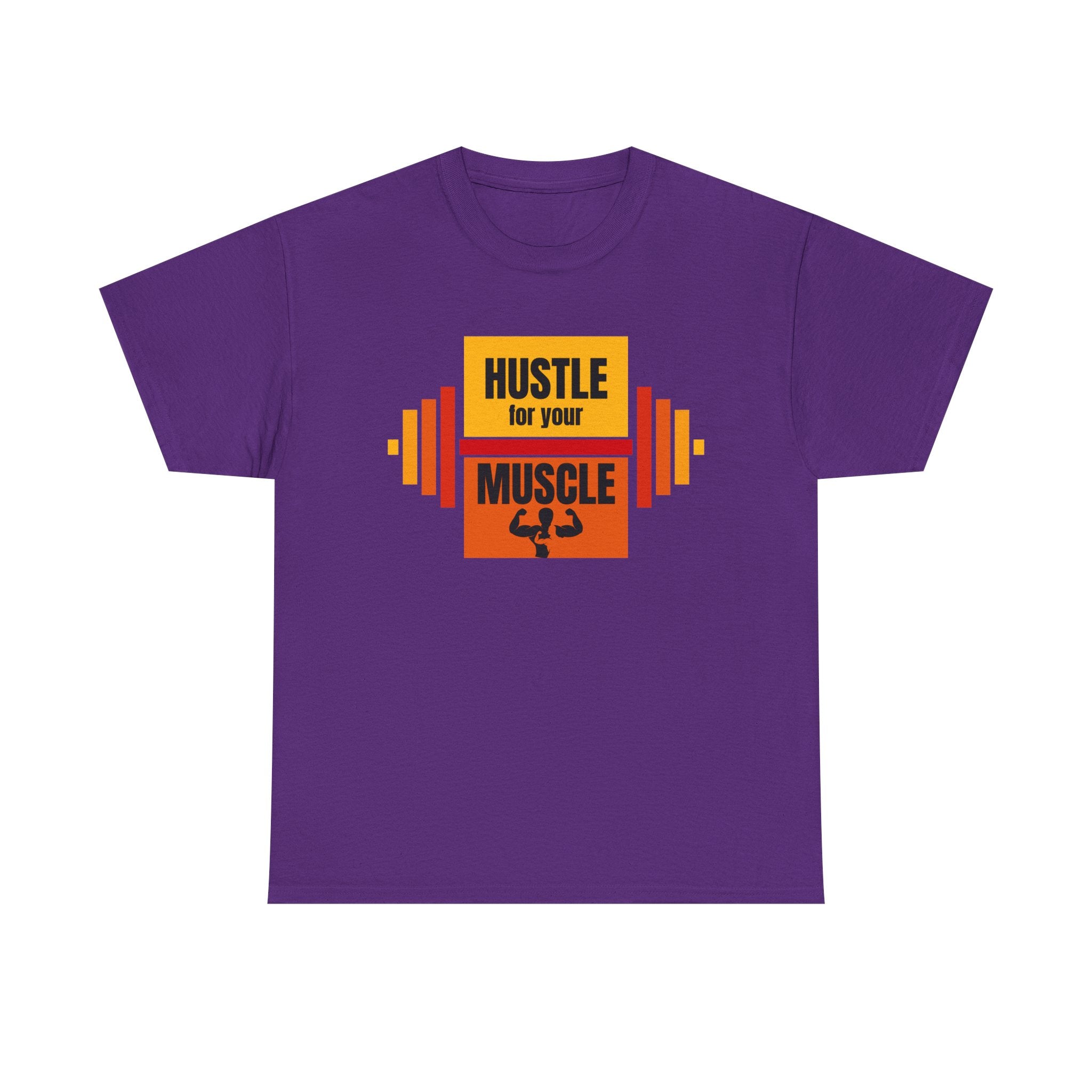 Hustle for Your Muscle Gym Shirt, Fitness Apparel, Workout Gear, Motivational T-shirt, Unisex Heavy Cotton Tee