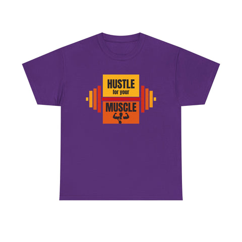 Hustle for Your Muscle Gym Shirt, Fitness Apparel, Workout Gear, Motivational T-shirt, Unisex Heavy Cotton Tee