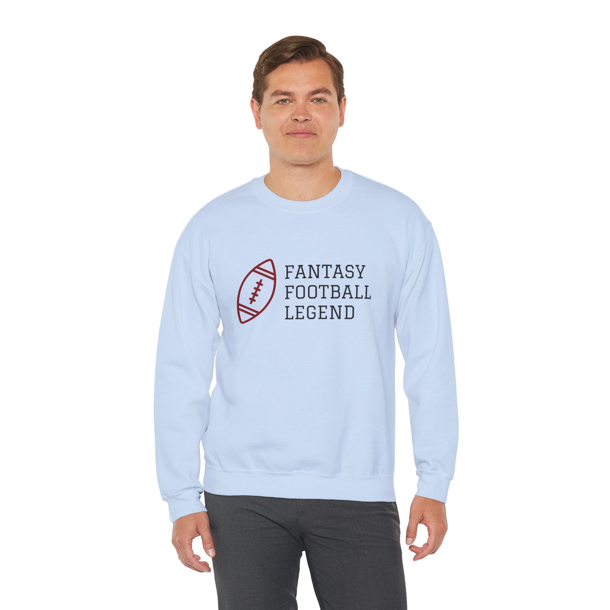 Fantasy Football Legend Crewneck Sweatshirt - Perfect Gift for Sports Fans, Cozy Wear for Game Days, Autumn Essentials, Unisex Sweatshirt