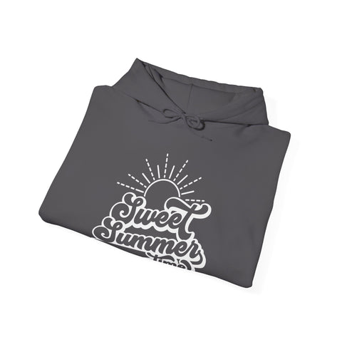 Sweet Summer Vibes Unisex Hooded Sweatshirt, Cozy Summer Hoodie, Beachwear, Summer Chill Sweatshirt, Gift for Beach Lovers, Casual Everyday