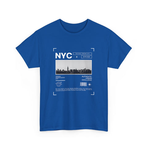 NYC Graphic Tee, Unisex Cotton T-Shirt for City Lovers, Travel Souvenir, Casual Wear, Streetwear Style Fashion