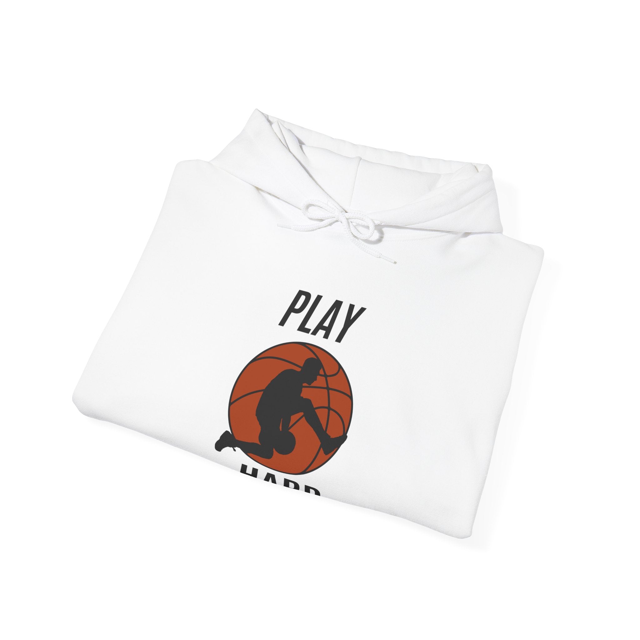 Play Hard Basketball Hoodie | Unisex Heavy Blend Sweatshirt, Sports Gift, Activewear, Gym Hoodie, Casual Wear