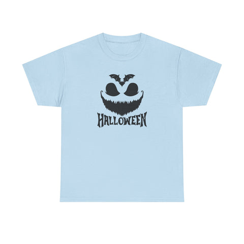 Halloween Unisex Heavy Cotton Tee | Spooky Graphic T-Shirt for Fall