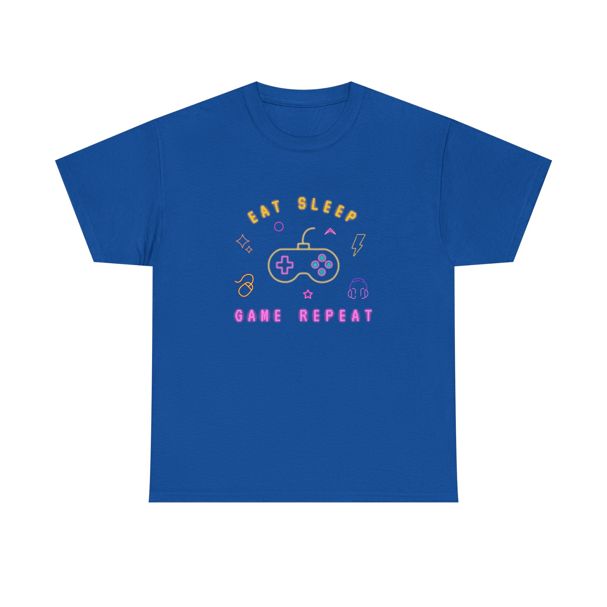 Gamer Vibes Unisex Tee - Eat Sleep Game Repeat, Video Game Shirt, Casual Wear, Gift for Gamers, Gaming Merchandise