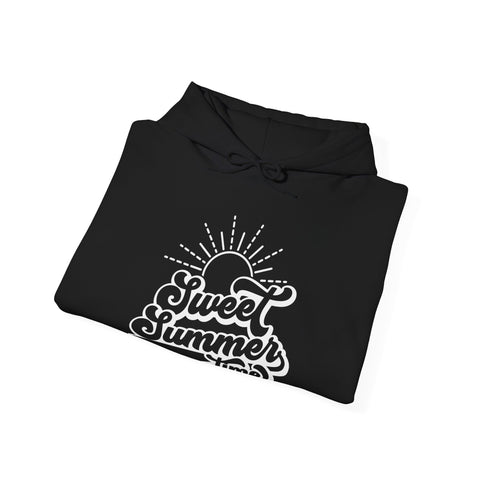 Sweet Summer Vibes Unisex Hooded Sweatshirt, Cozy Summer Hoodie, Beachwear, Summer Chill Sweatshirt, Gift for Beach Lovers, Casual Everyday