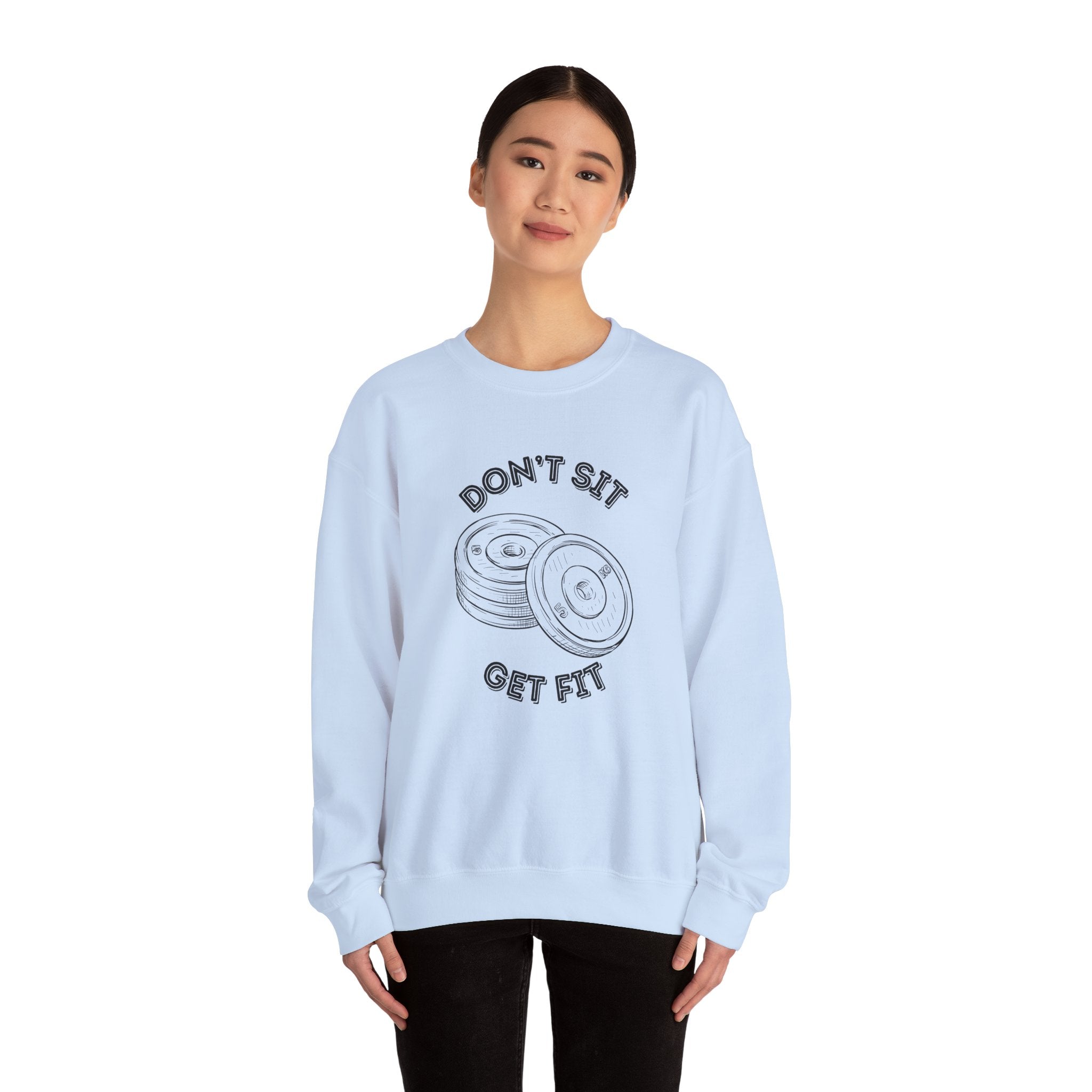 Fitness Motivation Crewneck Sweatshirt, Workout Apparel, Gym Sweatshirt, Gift for Fitness Lovers, Motivational Clothing, Cozy Fitness