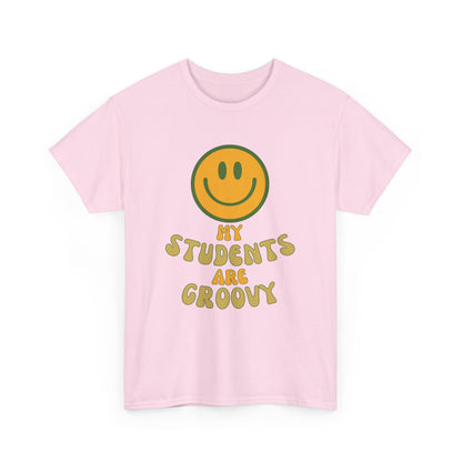 Groovy Teacher Tee, Fun Classroom Shirt, Gifts for Educators, Back to School Apparel, Positive Vibe T-Shirt